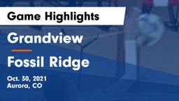 Grandview  vs Fossil Ridge  Game Highlights - Oct. 30, 2021