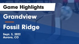 Grandview  vs Fossil Ridge  Game Highlights - Sept. 3, 2022
