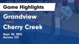 Grandview  vs Cherry Creek Game Highlights - Sept. 30, 2022