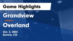 Grandview  vs Overland  Game Highlights - Oct. 3, 2022