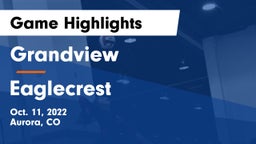 Grandview  vs Eaglecrest  Game Highlights - Oct. 11, 2022