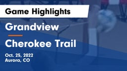 Grandview  vs Cherokee Trail  Game Highlights - Oct. 25, 2022