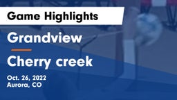 Grandview  vs Cherry creek  Game Highlights - Oct. 26, 2022