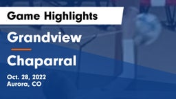 Grandview  vs Chaparral  Game Highlights - Oct. 28, 2022