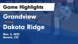 Grandview  vs Dakota Ridge  Game Highlights - Nov. 5, 2022
