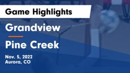 Grandview  vs Pine Creek  Game Highlights - Nov. 5, 2022