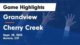 Grandview  vs Cherry Creek Game Highlights - Sept. 28, 2023