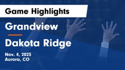 Grandview  vs Dakota Ridge  Game Highlights - Nov. 4, 2023