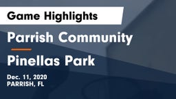 Parrish Community  vs Pinellas Park  Game Highlights - Dec. 11, 2020