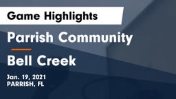 Parrish Community  vs Bell Creek Game Highlights - Jan. 19, 2021