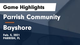 Parrish Community  vs Bayshore  Game Highlights - Feb. 5, 2021