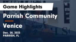 Parrish Community  vs Venice  Game Highlights - Dec. 28, 2023