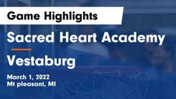 Sacred Heart Academy vs Vestaburg Game Highlights - March 1, 2022
