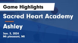 Sacred Heart Academy vs Ashley  Game Highlights - Jan. 3, 2024
