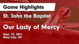 St. John the Baptist  vs Our Lady of Mercy Game Highlights - Sept. 23, 2021