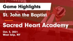 St. John the Baptist  vs Sacred Heart Academy Game Highlights - Oct. 5, 2021