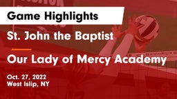 St. John the Baptist  vs Our Lady of Mercy Academy Game Highlights - Oct. 27, 2022