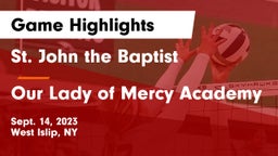 St. John the Baptist  vs Our Lady of Mercy Academy Game Highlights - Sept. 14, 2023