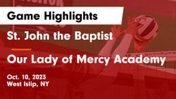 St. John the Baptist  vs Our Lady of Mercy Academy Game Highlights - Oct. 10, 2023