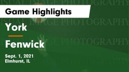 York  vs Fenwick  Game Highlights - Sept. 1, 2021