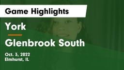 York  vs Glenbrook South  Game Highlights - Oct. 3, 2022