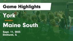 York  vs Maine South  Game Highlights - Sept. 11, 2023