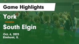 York  vs South Elgin  Game Highlights - Oct. 6, 2023