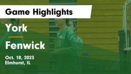 York  vs Fenwick  Game Highlights - Oct. 18, 2023