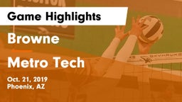 Browne  vs Metro Tech  Game Highlights - Oct. 21, 2019
