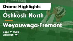 Oshkosh North  vs Weyauwega-Fremont  Game Highlights - Sept. 9, 2023