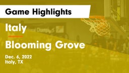 Italy  vs Blooming Grove  Game Highlights - Dec. 6, 2022