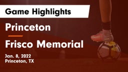 Princeton  vs Frisco Memorial  Game Highlights - Jan. 8, 2022