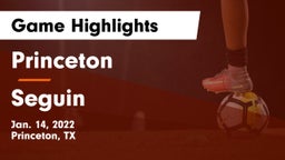 Princeton  vs Seguin  Game Highlights - Jan. 14, 2022