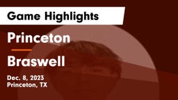 Princeton  vs Braswell  Game Highlights - Dec. 8, 2023