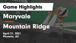 Maryvale  vs Mountain Ridge  Game Highlights - April 21, 2021