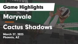 Maryvale  vs Cactus Shadows  Game Highlights - March 27, 2023