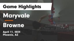 Maryvale  vs Browne  Game Highlights - April 11, 2024