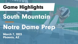 South Mountain  vs Notre Dame Prep  Game Highlights - March 7, 2023