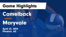 Camelback  vs Maryvale  Game Highlights - April 23, 2024