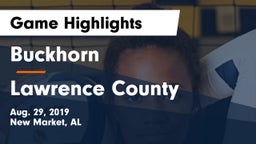 Buckhorn  vs Lawrence County  Game Highlights - Aug. 29, 2019