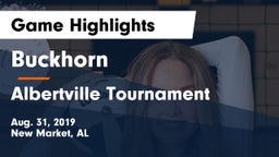 Buckhorn  vs Albertville Tournament  Game Highlights - Aug. 31, 2019