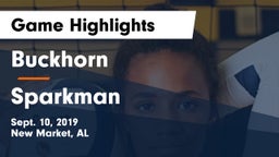 Buckhorn  vs Sparkman  Game Highlights - Sept. 10, 2019