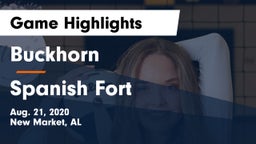 Buckhorn  vs Spanish Fort  Game Highlights - Aug. 21, 2020