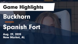 Buckhorn  vs Spanish Fort  Game Highlights - Aug. 29, 2020