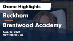 Buckhorn  vs Brentwood Academy  Game Highlights - Aug. 29, 2020