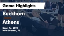 Buckhorn  vs Athens  Game Highlights - Sept. 16, 2021