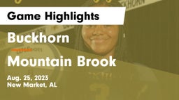 Buckhorn  vs Mountain Brook  Game Highlights - Aug. 25, 2023