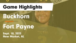 Buckhorn  vs Fort Payne  Game Highlights - Sept. 18, 2023