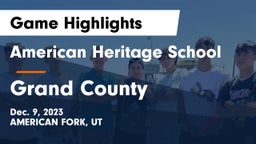 American Heritage School vs Grand County  Game Highlights - Dec. 9, 2023