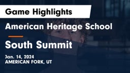 American Heritage School vs South Summit  Game Highlights - Jan. 14, 2024